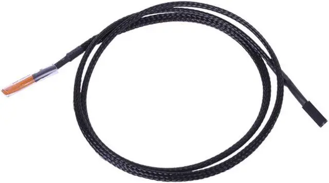 Alt view image 2 of 2 - Phobya 10K Temperature Sensor, 80cm, Sleeved, Black