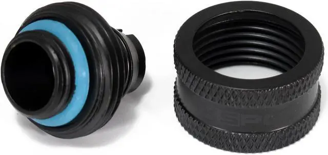 Alt view image 4 of 8 - XSPC G1/4" to 3/8" ID, 5/8" OD Compression Fitting V2 for Soft Tubing, Matte Black