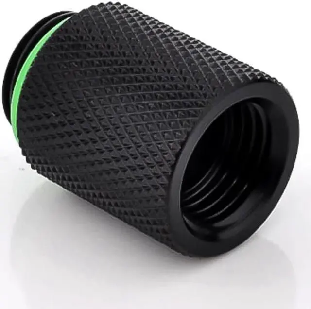 Alt view image 7 of 16 - Bitspower BP-MBWP-C61 G1/4" Matt Black IG1/4" Extender-20MM