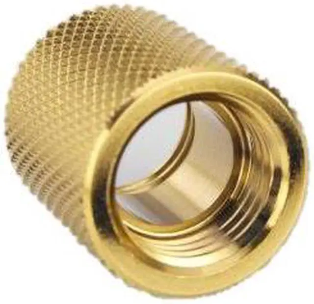 Alt view image 3 of 4 - Bitspower G1/4" Female to Female Extender, 20mm, True Brass