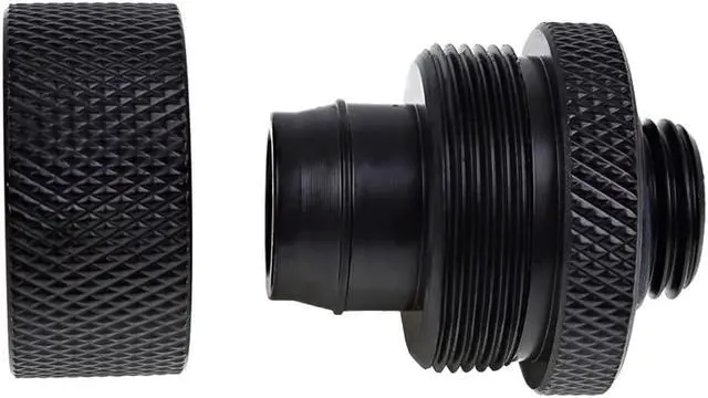 Alt view image 4 of 6 - Alphacool Eiszapfen G1/4" to 13mm ID, 19mm OD Compression Fitting for Soft Tubing, Deep Black