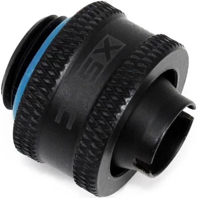 Main image of XSPC G1/4" to 3/8" ID, 1/2" OD Compression Fitting V2 for Soft Tubing, Matte Black