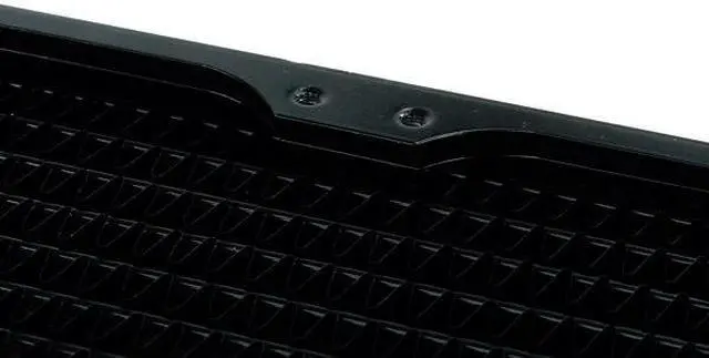 Alt view image 10 of 14 - Alphacool NexXxos UT60 Full Copper Radiator 240, 120mm x 2, Dual Fan, Black