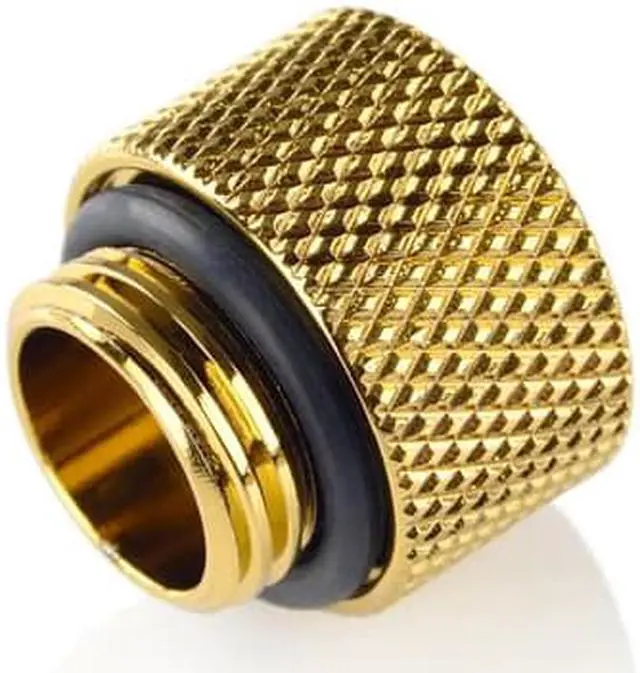 Alt view image 2 of 3 - Bitspower G1/4" 10mm Male to Female Fitting, True Brass