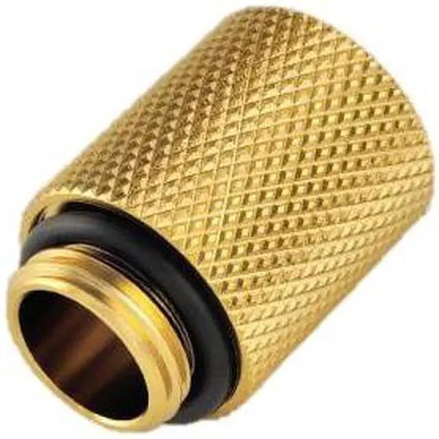Alt view image 2 of 6 - Bitspower G1/4" Male to Female Extender Fitting, 20mm, True Brass