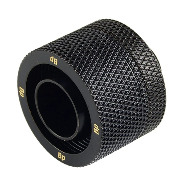 Alt view image 2 of 8 - Bitspower G1/4" to 1/2" ID, OD 3/4" OD Compression Fitting for Soft Tubing, CC5 Ultimate, Matte Black, 4-pack