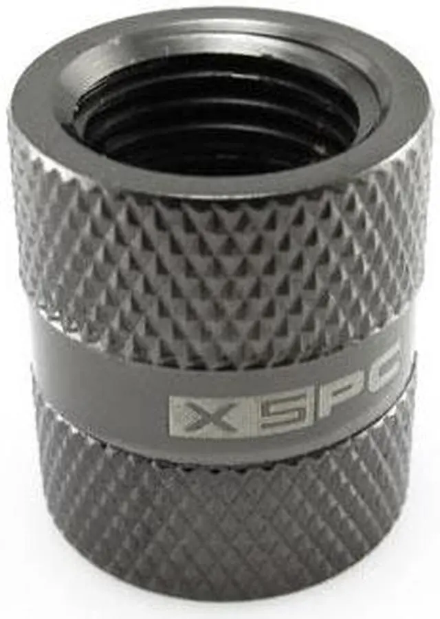 Alt view image 4 of 8 - XSPC G1/4 Female to Female Rotary Fitting, Black Chrome, 4-pack