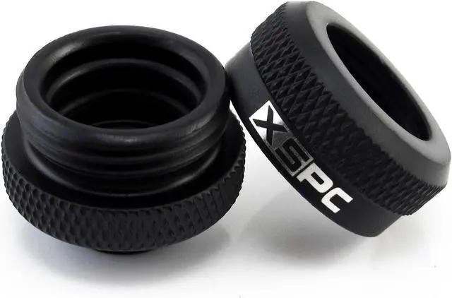 Alt view image 4 of 14 - XSPC G1/4" to 10mm ID, 14mm OD Rigid Tubing Fitting, Matte Black, 12-pack