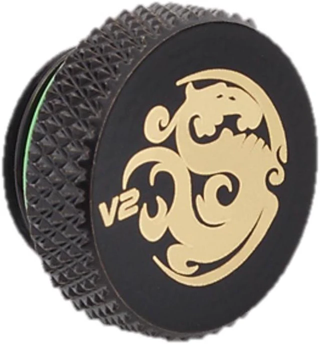Alt view image 2 of 8 - Bitspower G1/4" Stop Fitting V2, Matte Black, 4-pack