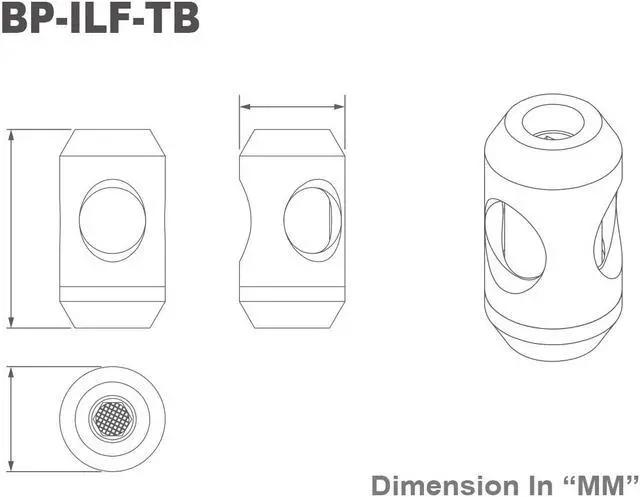 Alt view image 5 of 10 - Bitspower G1/4" In-Line Filter, True Brass
