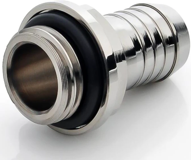 Alt view image 3 of 5 - Bitspower G1/4" to 3/8" Barb Fitting for Soft Tubing, Black Sparkle, 4-pack