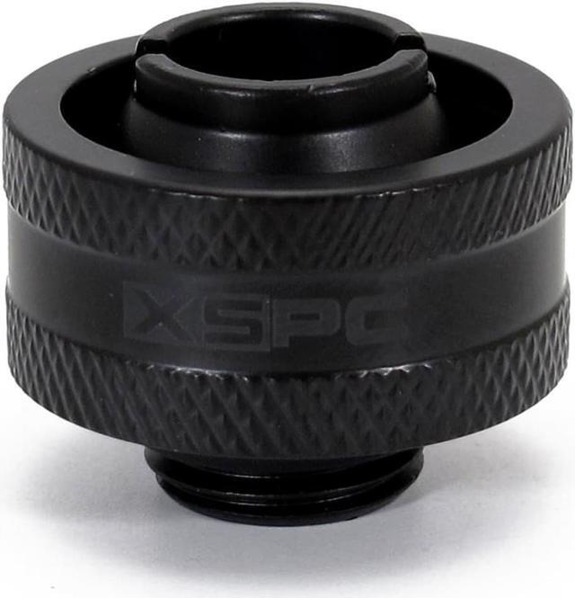 Alt view image 2 of 6 - XSPC G1/4" to 1/2" ID, 3/4" OD Compression Fitting V2 for Soft Tubing, Matte Black