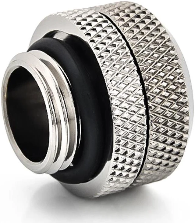 Alt view image 3 of 6 - Bitspower G1/4" to Enhance Multi-Link Fitting for 12mm OD Rigid Tubing, Black Sparkle, 4-pack