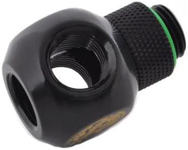 Alt view image 8 of 9 - Bitspower G1/4" Q-Rotary Extender Fitting with Triple G1/4" Female Ports, Rotary, Matte Black