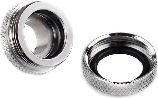 Alt view image 4 of 7 - Bitspower G1/4" to Enhance Multi-Link Fitting for 14mm OD Rigid Tubing, Silver Shining, 4-pack