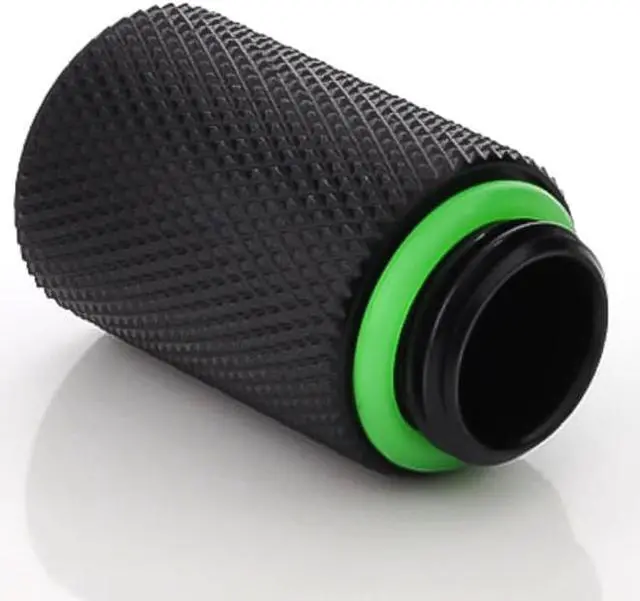 Alt view image 7 of 10 - Bitspower G1/4" Male to Female Extender Fitting, 25mm, Matte Black