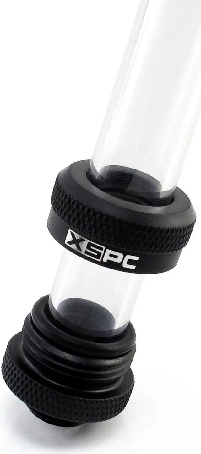 Alt view image 7 of 14 - XSPC G1/4" to 10mm ID, 14mm OD Rigid Tubing Fitting, Matte Black, 6-pack