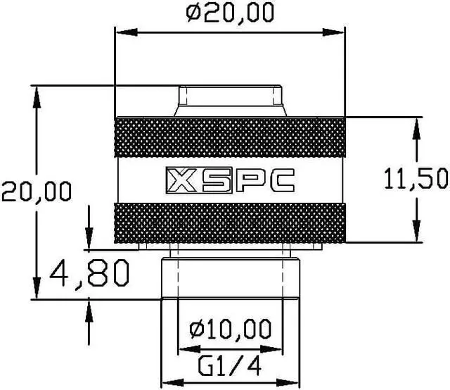Alt view image 5 of 8 - XSPC G1/4" to 3/8" ID, 5/8" OD Compression Fitting V2 for Soft Tubing, Matte Black