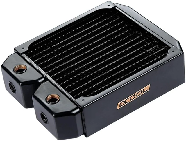 Main image of Alphacool NexXxos XT45 Full Copper Radiator 140, 140mm x 1, Single Fan, Black