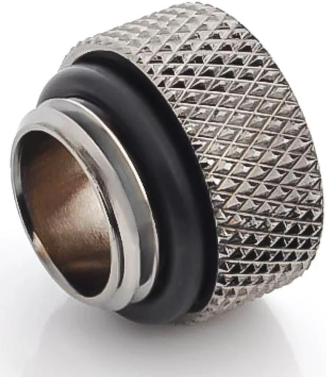 Alt view image 2 of 3 - Bitspower G1/4" Male to Female Extender Fitting, 7.5mm, Black Sparkle