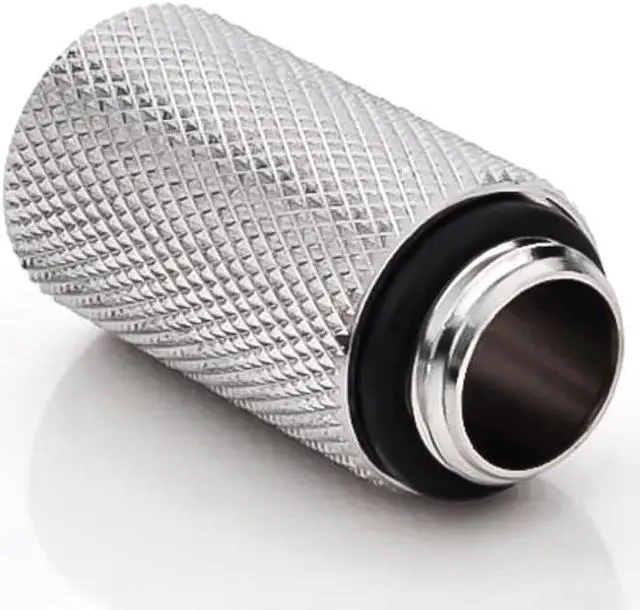 Alt view image 2 of 4 - Bitspower G1/4" Male to Female Extender Fitting, 30mm, Silver Shining
