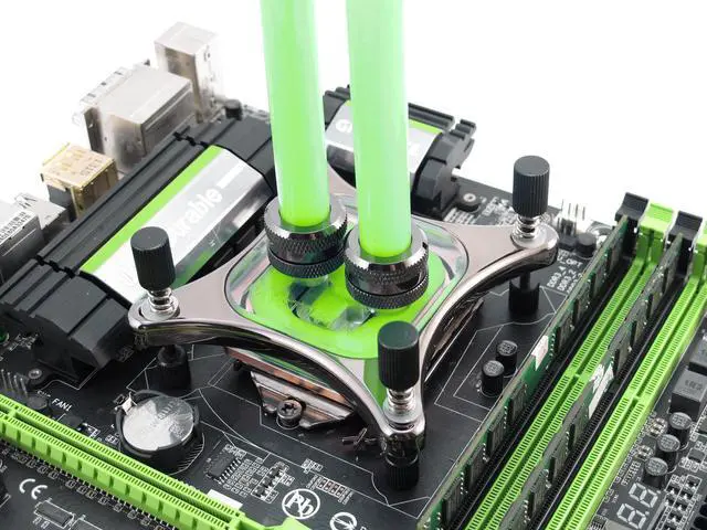 Alt view image 4 of 6 - XSPC EC6 High Performance Premix PC Coolant, Opaque, 1000 mL, UV Green