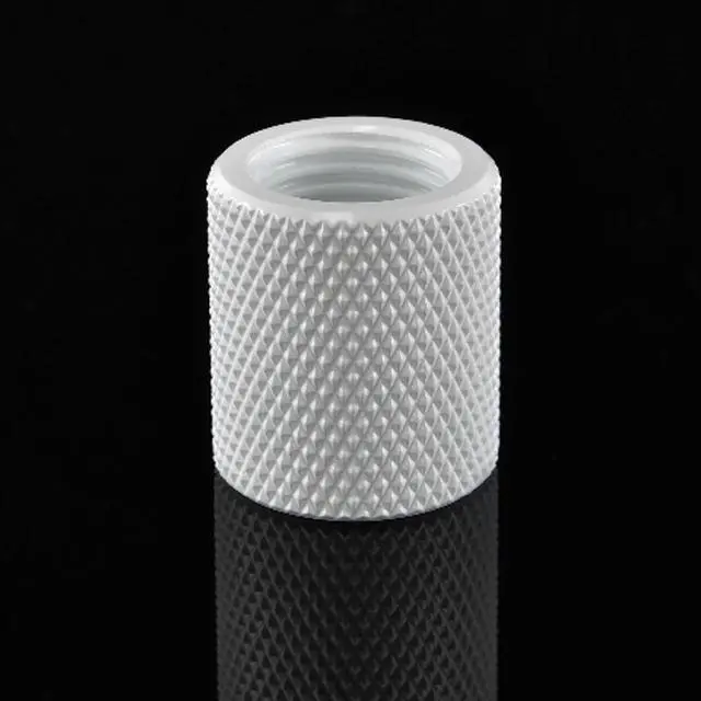Alt view image 2 of 3 - Bitspower G1/4" Female to Female Extender, 20mm, Deluxe White
