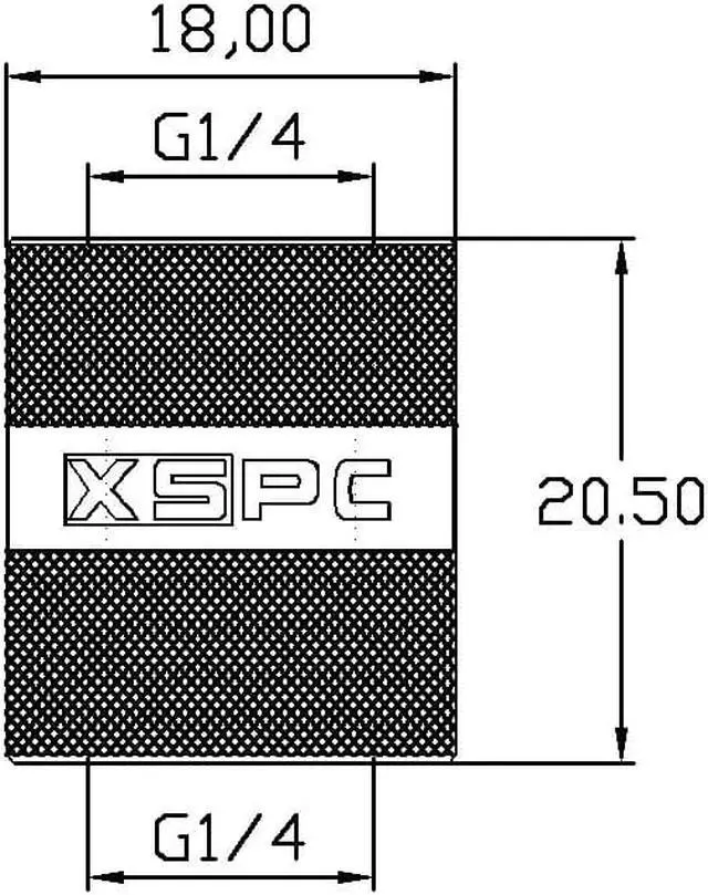 Alt view image 4 of 7 - XSPC G1/4" Female to Female Rotary Fitting, Chrome, 4-pack