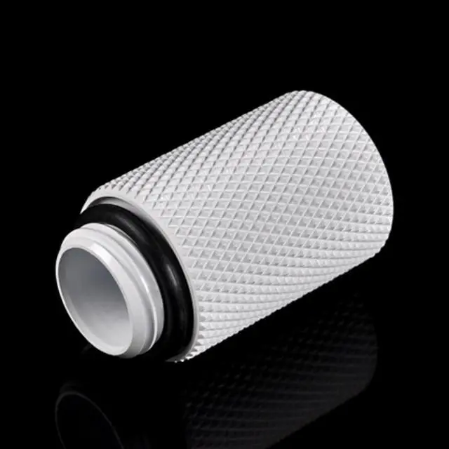 Alt view image 3 of 3 - Bitspower G1/4" Male to Female Extender Fitting, 25mm, Deluxe White