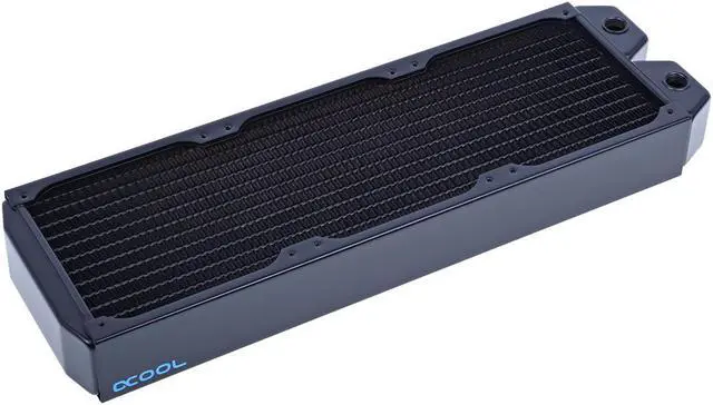 Alt view image 5 of 18 - Alphacool NexXxos XT45 Full Copper Radiator 360, 120mm x 3, Triple Fan, Black