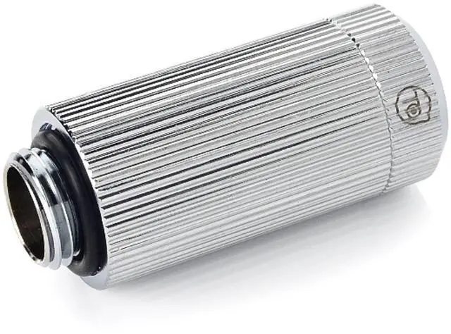 Main image of Bitspower Touchaqua Male G1/4" to Female Adjustable Link Pipe 41-69MM, Glorious Silver, 2-pack