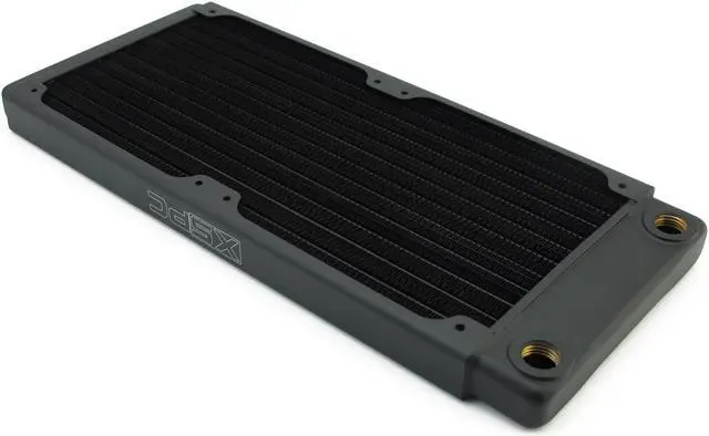 Alt view image 8 of 14 - XSPC TX240 Ultra Thin Radiator, 120mm x 2, Dual Fan, Black