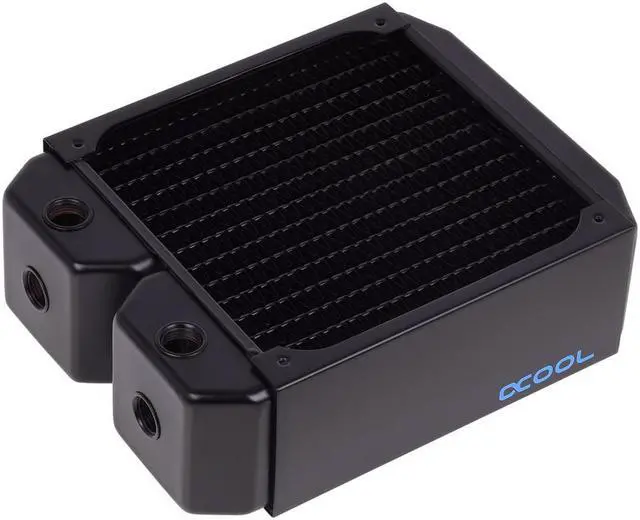 Main image of Alphacool NexXxos UT60 Full Copper Radiator 140, 140mm x 1, Single Fan, Black