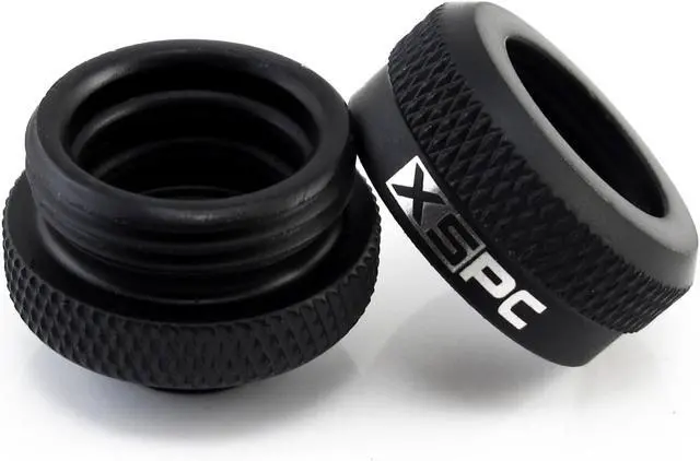 Alt view image 4 of 10 - XSPC G1/4" to 10mm ID, 14mm OD Rigid Tubing Fitting (For use with XSPC Metal & PETG Tubing Only), Matte Black, 8-pack