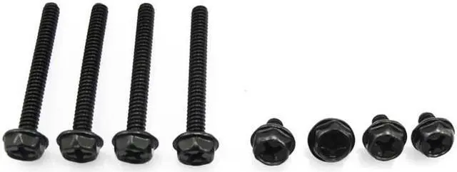 Main image of XSPC Radiator Screw Set, #6-32 UNC, Mixed 5mm & 30mm, Black, 8-pack