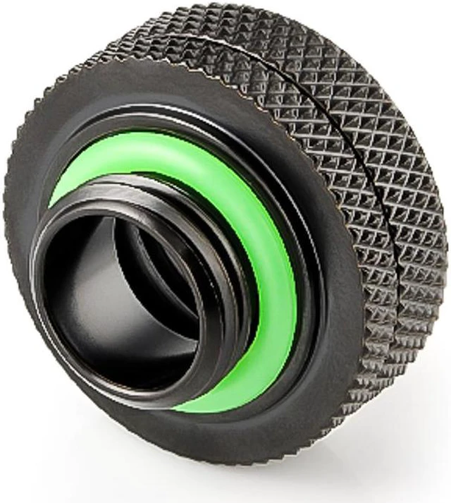 Alt view image 3 of 4 - Bitspower G1/4" to Enhance Multi-Link Fitting for 16mm OD Rigid Tubing, Matte Black, 4-pack