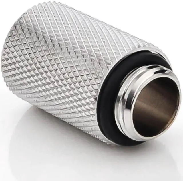 Alt view image 2 of 3 - Bitspower G1/4" Male to Female Extender Fitting, 25mm, Silver Shining