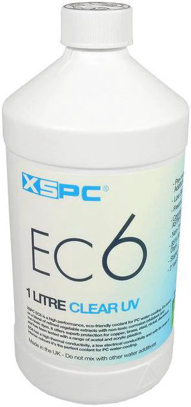 Main image of XSPC EC6 High Performance Premix PC Coolant, Translucent, 1000 mL, Clear UV