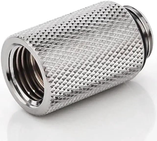 Main image of Bitspower G1/4" Male to Female Extender Fitting, 25mm, Silver Shining