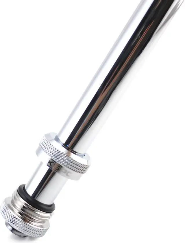 Alt view image 7 of 14 - XSPC G1/4" to 10mm ID, 14mm OD Rigid Tubing Fitting, Chrome, 12-pack