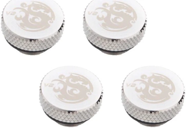 Main image of Bitspower G1/4" Stop Fitting V2, Silver Shining, 4-pack