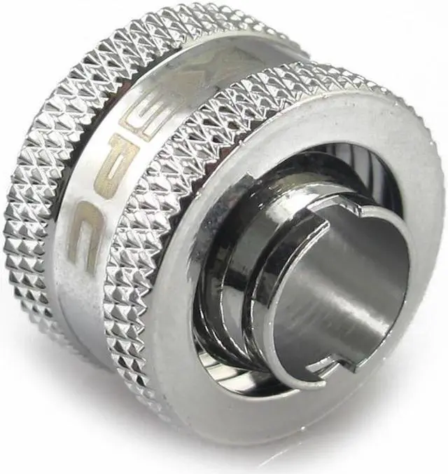 Main image of XSPC G1/4" to 3/8" ID, 1/2" OD Compression Fitting V2 for Soft Tubing, Chrome