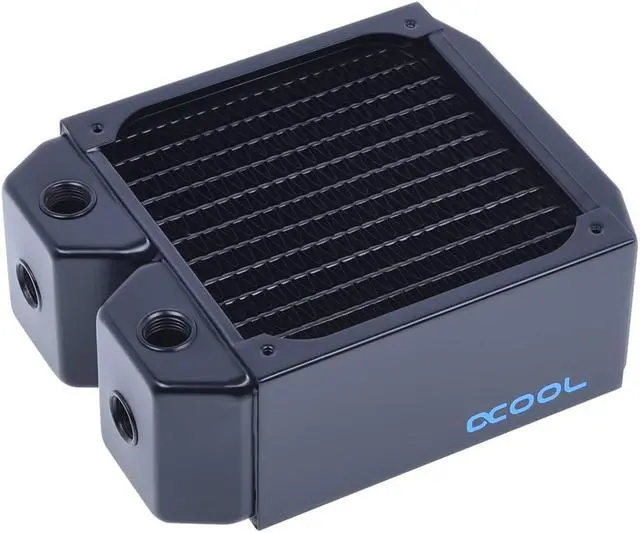 Alt view image 9 of 17 - Alphacool NexXxos UT60 Full Copper Radiator 120, 120mm x 1, Single Fan, Black