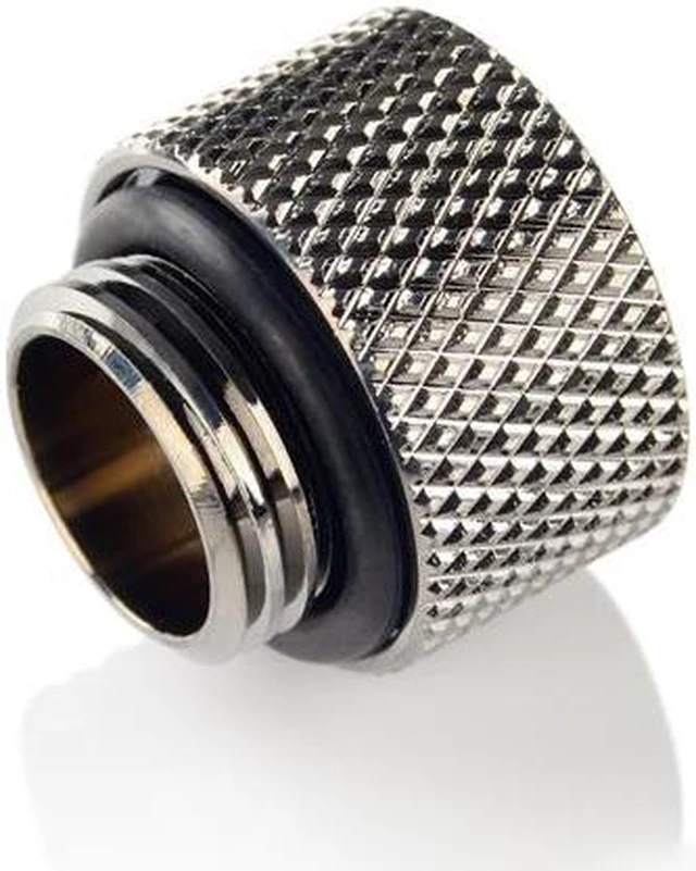 Alt view image 2 of 3 - Bitspower G1/4" 10mm Male to Female Fitting, Black Sparkle