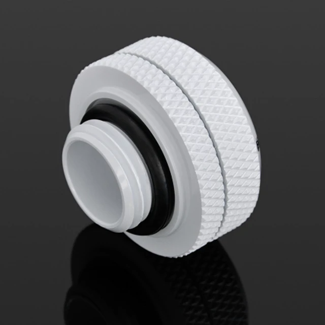 Alt view image 2 of 5 - Bitspower G1/4" to Enhance Multi-Link Fitting for 16mm OD Rigid Tubing, Deluxe White, 4-pack