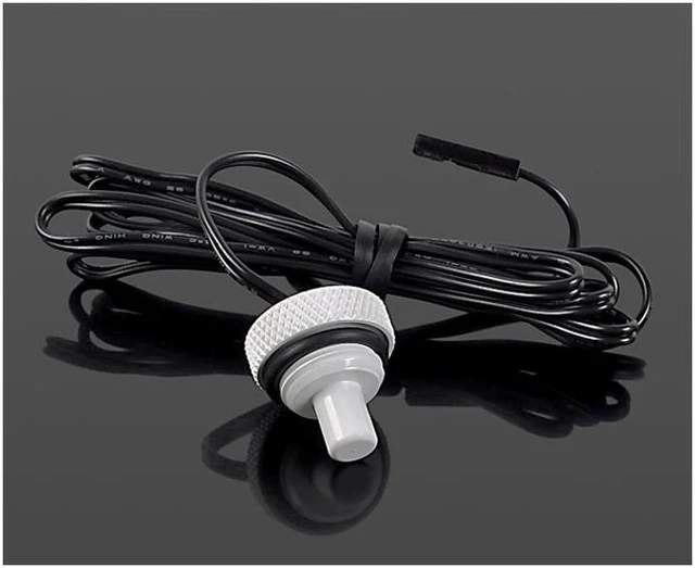 Main image of Bitspower G1/4" Temperature Sensor Stop Fitting, Deluxe White