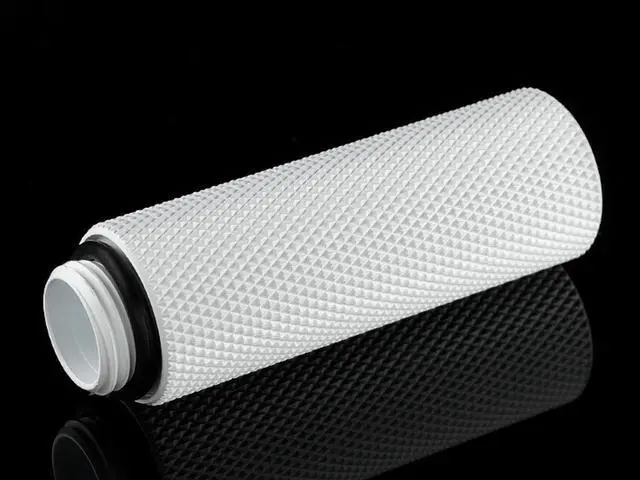 Alt view image 2 of 4 - Bitspower G1/4" Male to Female Extender Fitting, 50mm, Deluxe White