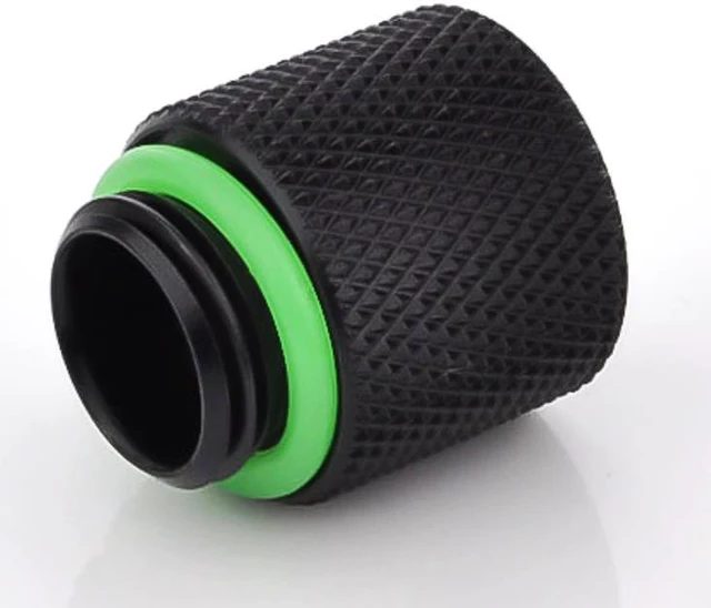 Alt view image 6 of 9 - Bitspower G1/4" Male to Female Extender Fitting, 15mm, Matte Black