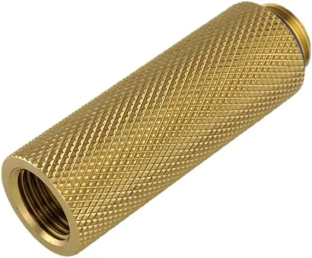 Main image of Bitspower G1/4" Male to Female Extender Fitting, 50mm, True Brass