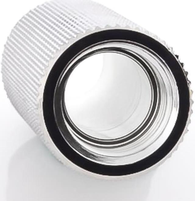 Alt view image 7 of 7 - Bitspower G1/4" Male to Female Extender Fitting, 40mm, Silver Shining